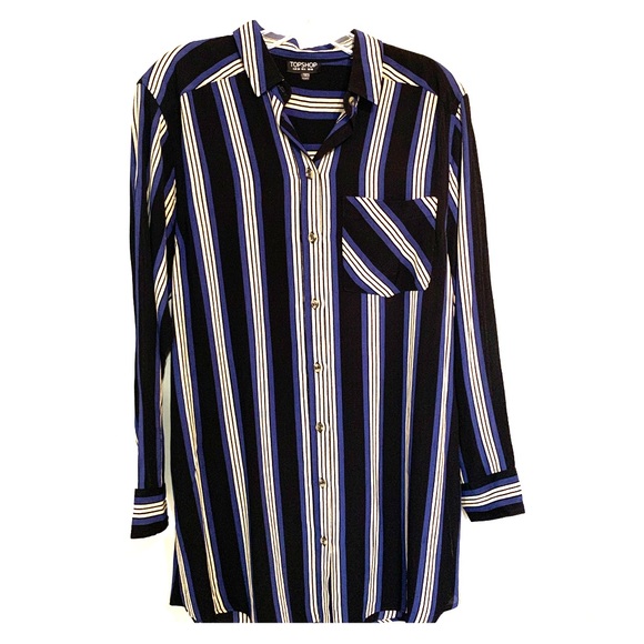 Top shop Trendy oversized button down top - Picture 1 of 3